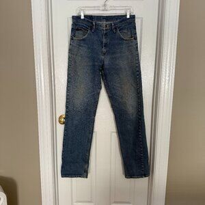 Vintage well worn Wranglers, mid wash size 32x34